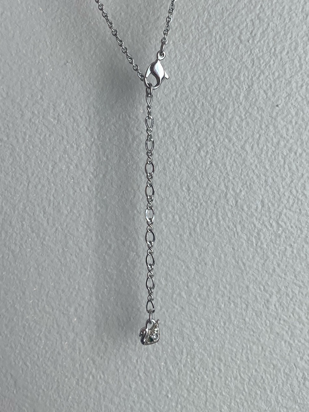 Swarovski Crystal Circle Necklace Dragonfly Butterfly Silver Tone Adjustable - Picture 4 of 11
